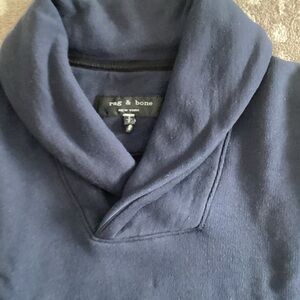 Rag & Bone Men's Deep Blue Turtleneck Sweater